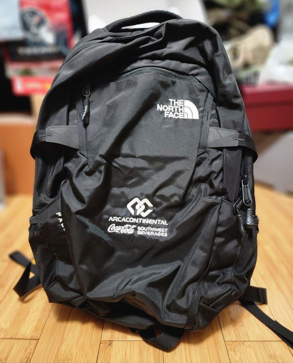 The North Face Fall Line Backpack Laptop Bag Black School Camping Hiking Logo